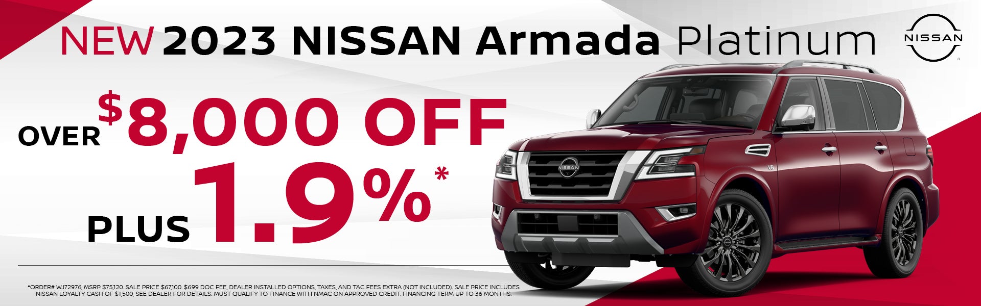 Search Friendship Nissan's Armada Inventory!